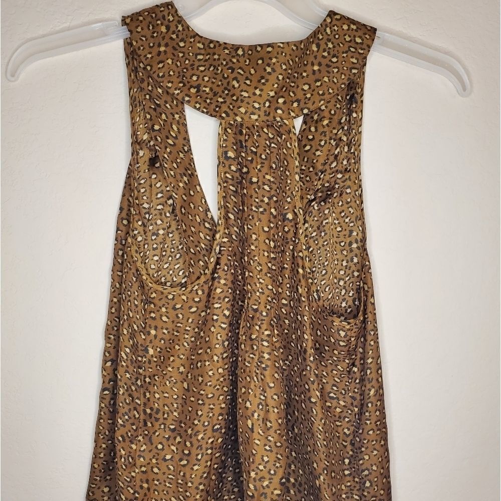 Cheetah Leopard Print Racerback Tank Top - Picture 5 of 7
